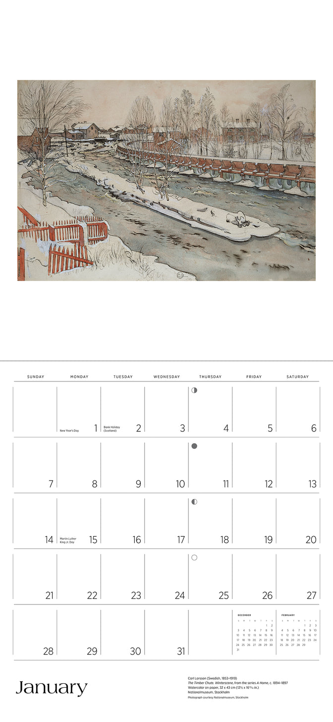 Carl Larsson 2024 Wall Calendar